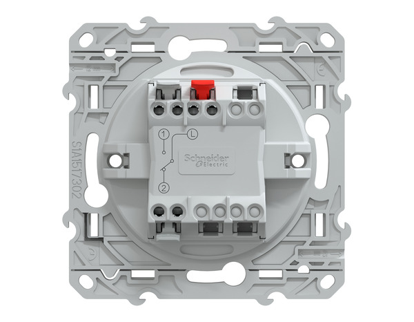 Interrupteur va et vient "Ovalis" blanc bornes automatiques - 10 A - Brico Dépôt