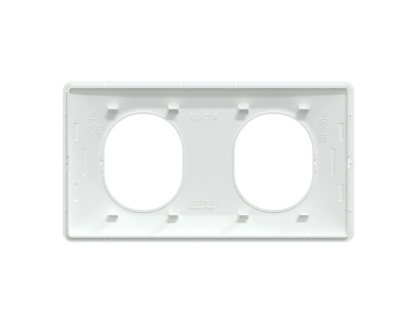 Plaque de finition double "Ovalis" blanc - Installation horizontale - Brico Dépôt