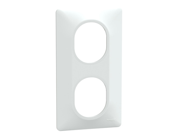 Plaque de finition double "Ovalis" blanc - Installation verticale - Brico Dépôt