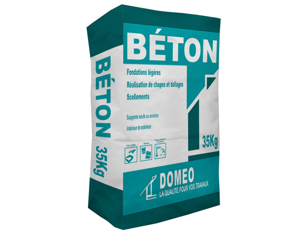 Béton universel fondations légères - sac de 35 kg - Brico Dépôt