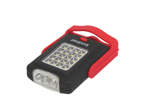 Lampe torche carré LED rouge - 220 lm - Brico Dépôt