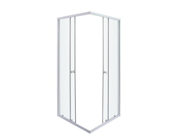 Accès d'angle droit "Garian" l.80 cm en verre transparent - Brico Dépôt