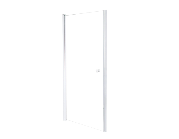 Porte de douche pivotante "Garian" l.80 cm en verre transparent - Brico Dépôt