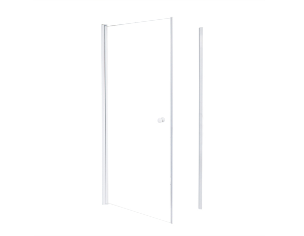 Porte de douche pivotante "Garian" l.80 cm en verre transparent - Brico Dépôt