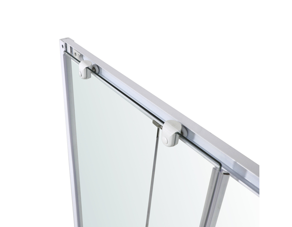 Accès d'angle droit "Garian" l.80 cm en verre transparent - Brico Dépôt