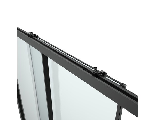 Porte de douche coulissante "Calia" l.120 cm en verre transparent - Cooke and Lewis - Brico Dépôt