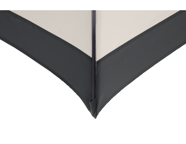Parasol écru/noir 3 m "Tilsa' - Marque BLOOMA - Brico Dépôt