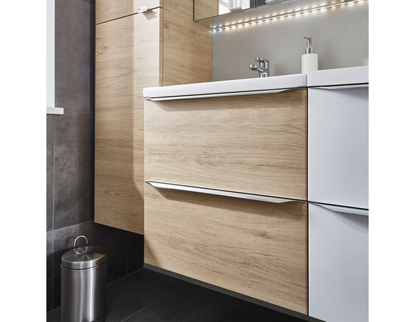 Meuble sous vasque à suspendre chêne Idalie L. 60 x H. 60 x P. 45 cm - Cooke and Lewis - Brico Dépôt