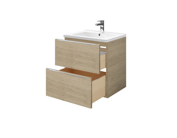 Meuble sous vasque à suspendre chêne Idalie L. 60 x H. 60 x P. 45 cm - Cooke and Lewis - Brico Dépôt