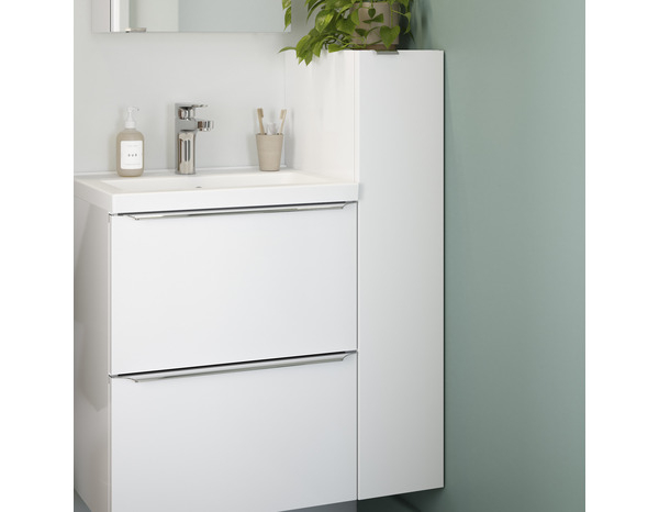 Armoire salle de bains blanc "Idalie" L. 20 x H. 90 x P. 36 cm - Cooke and Lewis - Brico Dépôt