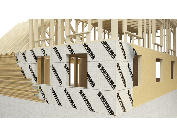 Ecran sous toiture et pare pluie Sop'écran et HPV R2  30 x 1 m - Soprema - Brico Dépôt