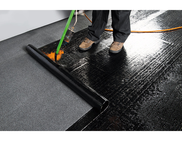 Couche d'étanchéité supérieure ardoisée 6 x 1 m noire - Soprema - Brico Dépôt