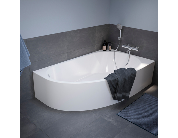 Baignoire gain de place droite "Caspia" L.150 x l. 90 cm - Brico Dépôt