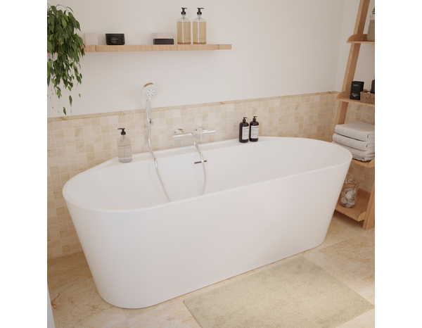 Baignoire semi-ilot "Belline" L. 170 x l. 75 cm - Cooke and Lewis - Brico Dépôt