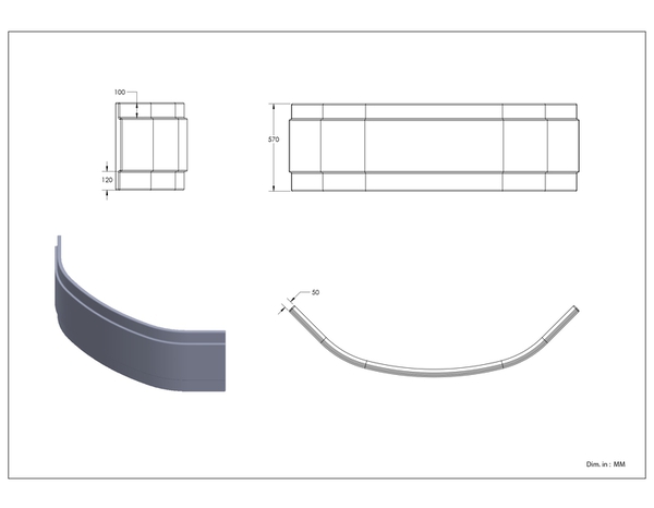 Tablier de baignoire angle "Calicia" H. 57 cm x Ep. 5 cm - Cooke and Lewis - Brico Dépôt