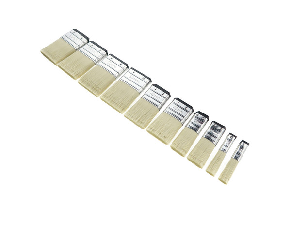 Lot 10 pinceaux plat universel toutes peintures - Brico Dépôt