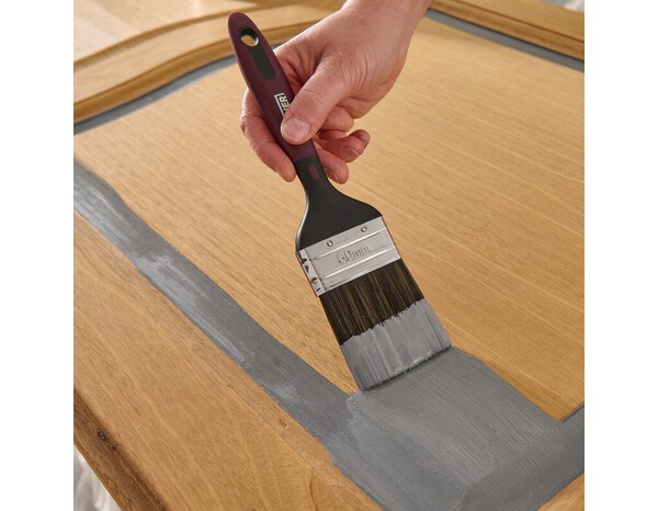 Pinceau plat bois et métal 60 mm poils durables - Brenner - Brico Dépôt