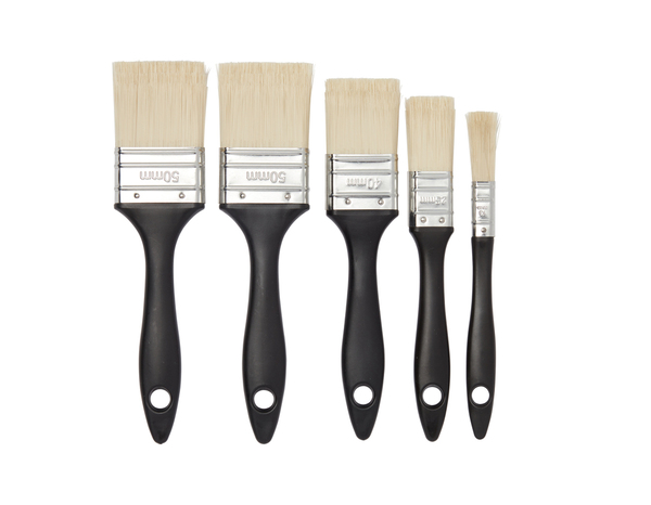Lot 5 pinceaux plat universel toutes peintures - Brico Dépôt