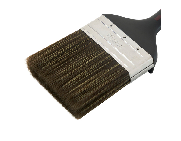 Pinceau plat bois et métal 80 mm poils durables - Brenner - Brico Dépôt