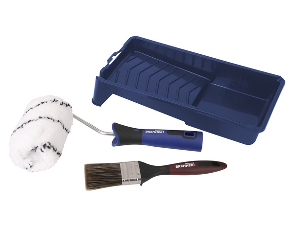 Kit peinture bois et métal poils extra longs - Brenner - Brico Dépôt