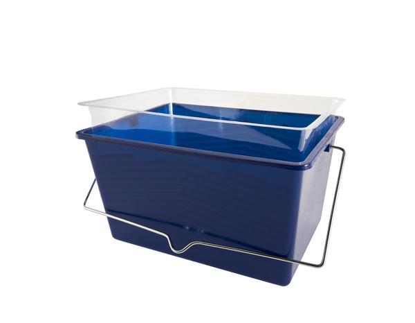 Seau à peinture 7 L en plastique bleu - Brenner - Brico Dépôt