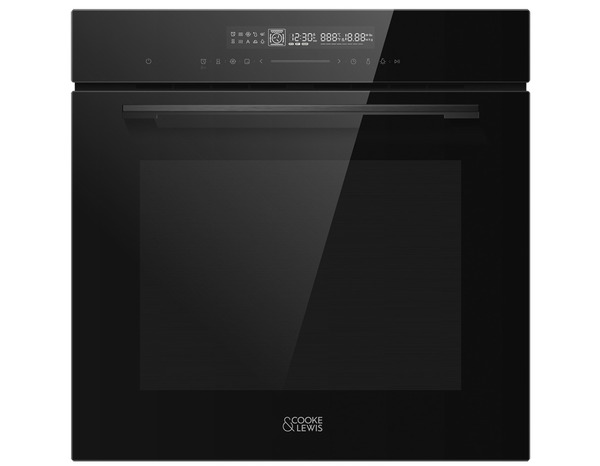 Lot plaque à induction 4 zones + Four pyrolyse 72 L - Cooke and Lewis - Brico Dépôt