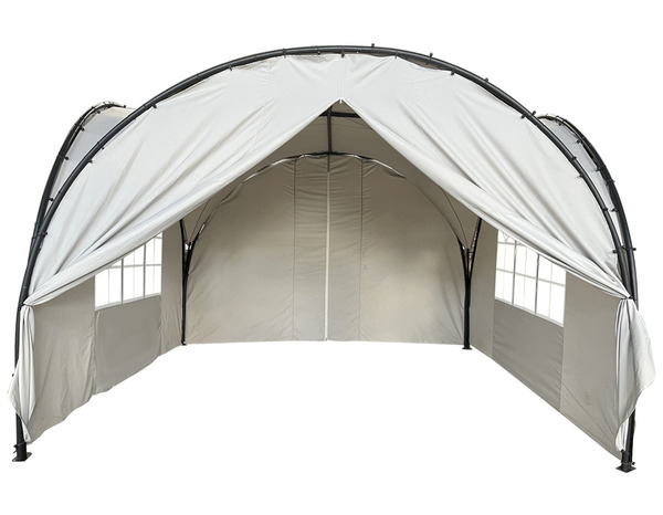 Tonnelle dôme - : L. 3,85 x l. 3,85 x H. 2,60 m - Brico Dépôt