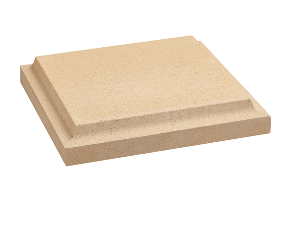 Chapeau de pilier pressé CKPLA40BG beige 40x40x6 cm finition béton texturé - Brico Dépôt