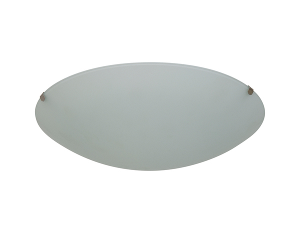 Plafonnier 1xE27 en verre dépoli H. 9 cm - Brico Dépôt