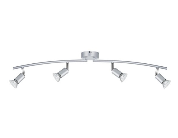 4 Spots GU10 argent à visser 7 W 220 - 240V - Brico Dépôt