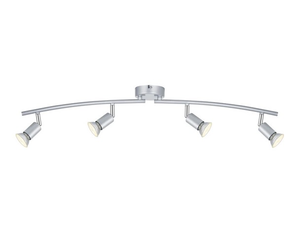 4 Spots GU10 argent à visser 7 W 220 - 240V - Brico Dépôt