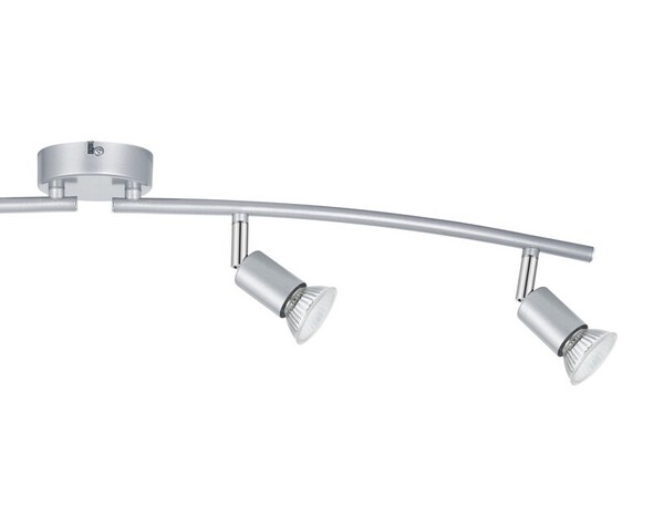 4 Spots GU10 argent à visser 7 W 220 - 240V - Brico Dépôt