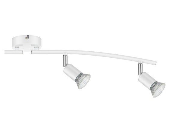 4 Spots GU10 blanc à visser 7 W 220 - 240V - Brico Dépôt