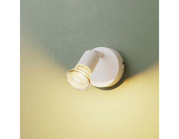 1 Spot GU10 blanc à visser 7 W 220 - 240V - Brico Dépôt