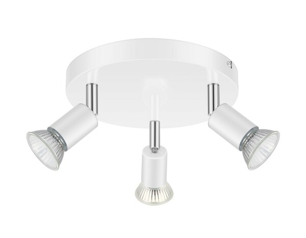 3 Spots GU10 blanc 7 W 220 - 240V Ø 20 cm - Brico Dépôt