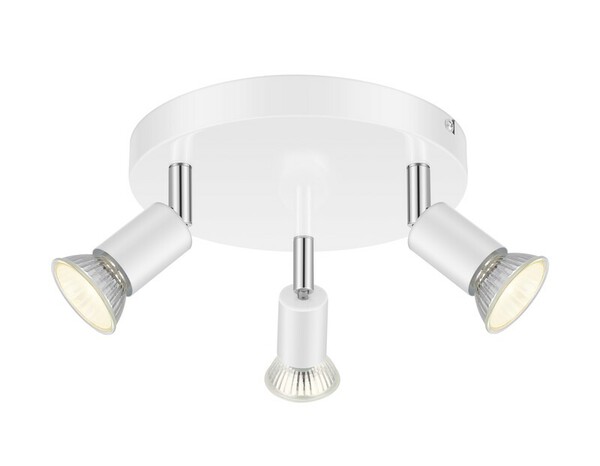3 Spots GU10 blanc 7 W 220 - 240V Ø 20 cm - Brico Dépôt