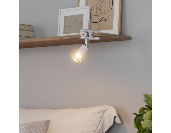 Spot 1xGU10 blanc "Opp" en métal et plastique 7 W 220 - 240V - Brico Dépôt