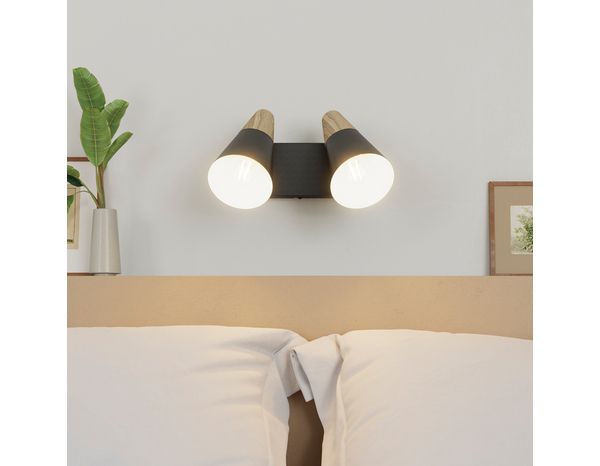 2 Spots E14 noir - "Pacome" - Cooke and Lewis - Brico Dépôt