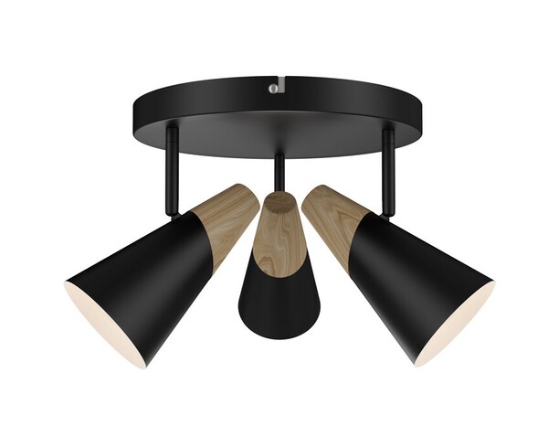 3 Spots E14 noir - "Pacome" - Cooke and Lewis - Brico Dépôt