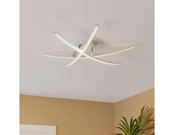 Plafonier LED incluse argent "Adalie" - Cooke and Lewis - Brico Dépôt