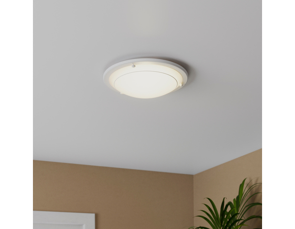 Plafonnier 1xE27 blanc "Henria" - Cooke and Lewis - Brico Dépôt