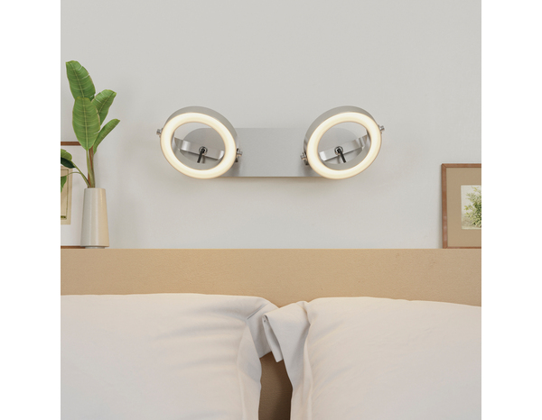 Spot LED incluse 2 tetes "Thalie" - Cooke and Lewis - Brico Dépôt