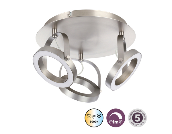 Spot LED incluse 3 tetes "Thalie" - Cooke and Lewis - Brico Dépôt