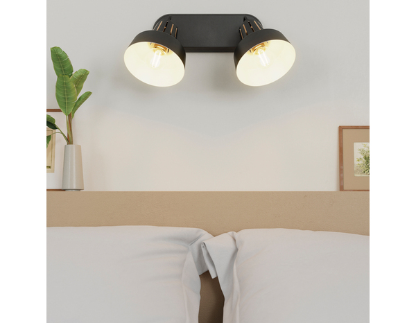 2 Spots E14 noir - "Zoelie" - Cooke and Lewis - Brico Dépôt