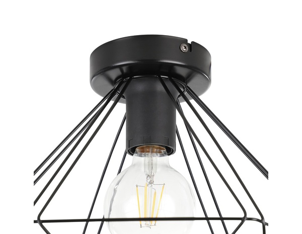 Plafonnier 1xE27 noir "Simion" - Cooke and Lewis - Brico Dépôt