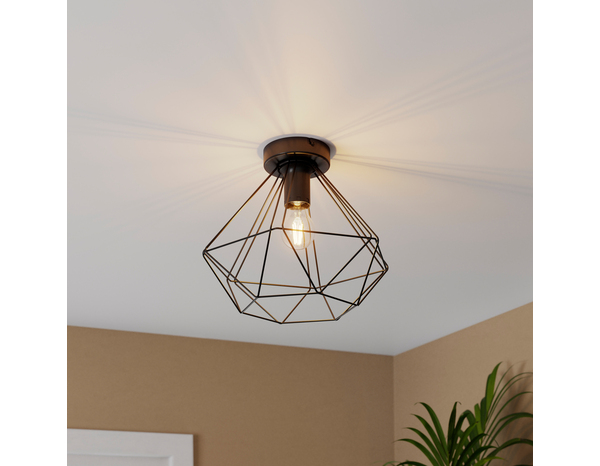 Plafonnier 1xE27 noir "Simion" - Cooke and Lewis - Brico Dépôt