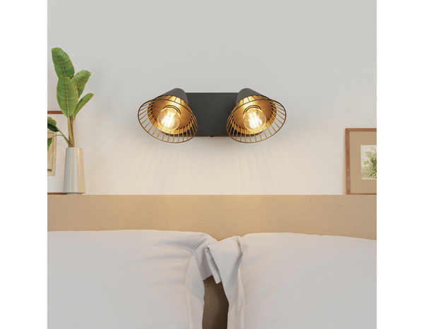 2 Spots E14 noir - "Treville" - Cooke and Lewis - Brico Dépôt
