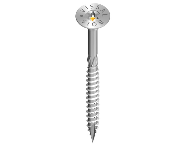 Boite de 200 vis à bois TTAP filet partiel ZN TX25 Ø5,0 X 70 mm - Brico Dépôt