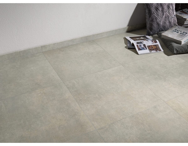 Carrelage de sol intérieur ENERGEY gris mat - l. 61 x L. 61 cm - Brico Dépôt