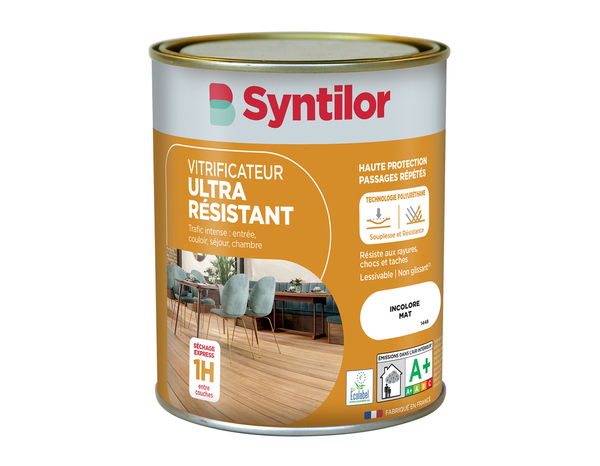 Vitrificateur parquet ultra résistant mat 0,75 l - Syntilor - Brico Dépôt